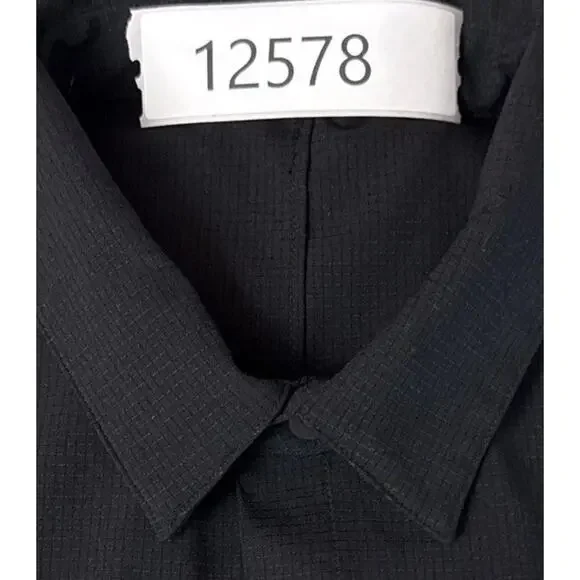 Lululemon Mens Large Airing Easy Long Sleeve Shirt Black Vented Performance - Picture 9 of 9